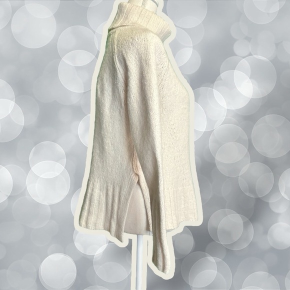 Reiss Cream Cashmere & Wool-Blend ‘Stevie’ Roll Neck Turtleneck Sweater Medium - Picture 9 of 13